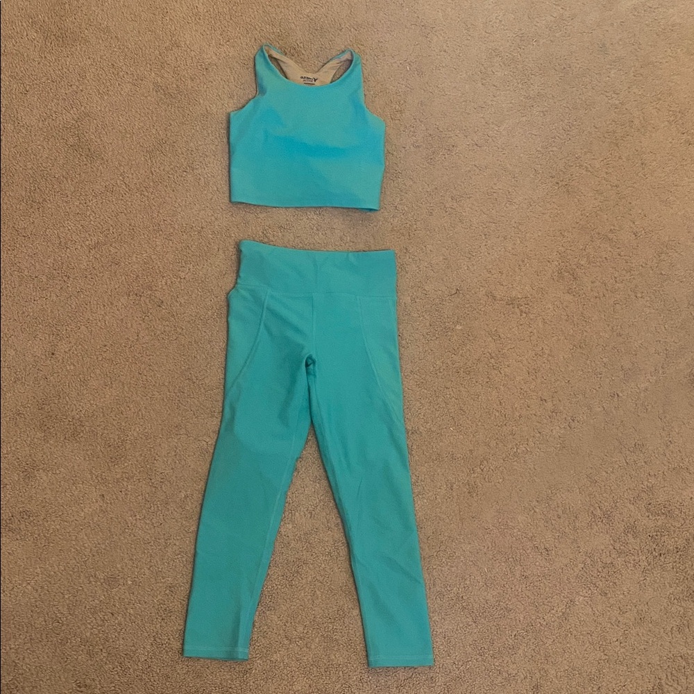 Old Navy Active Turquoise Set